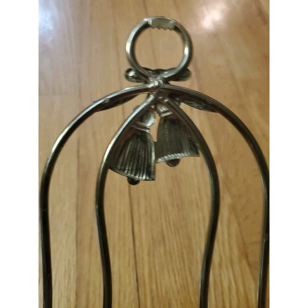 Set Of 2 Bell Shaped Metal‎ Wall Shelf Gold Tone Vtg Home Interiors